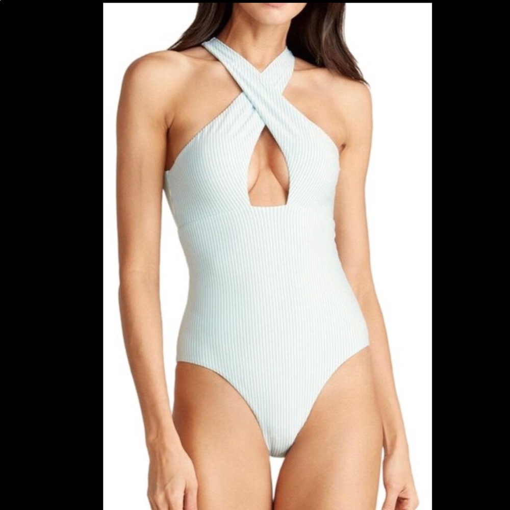 New Onia Nicole Seersucker one piece